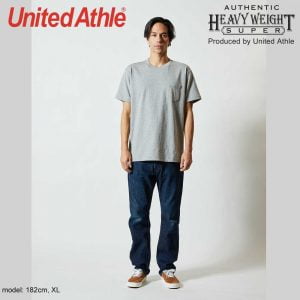 United Athle 4253-01 7.1oz Heavy Weight Adult Cotton Pocket T-shirt