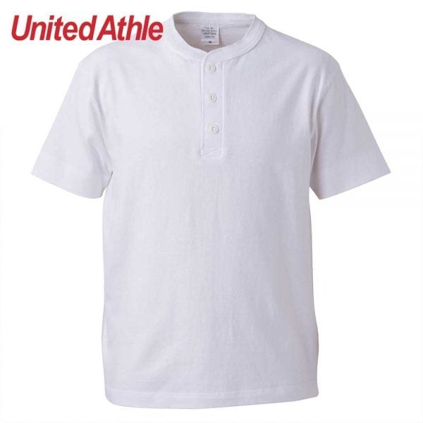 United Athle 5.6oz Adult Cotton Henry Collar T-shirt