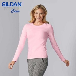 Gildan 76400L 5.3oz Ladies Ring Spun Long Sleeve T-Shirt