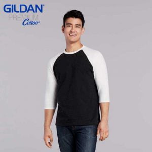 Gildan 76700 5.3oz Adult 3/4 Sleeve Raglan T-Shirt
