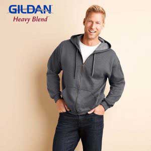 Gildan 18700 Heavy Blend 經典復古成人連帽拉鏈衛衣