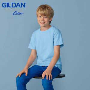 Gildan 76000B 5.3oz Premium Cotton 童裝環紡 T 恤