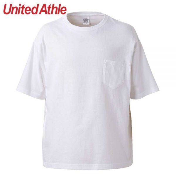 United Athle 5.6oz 5008-01 寬版口袋T恤